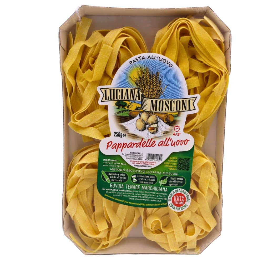 Luciana-Mosconi-Pappardelle-Egg-Pasta-250g-Single-Packaging