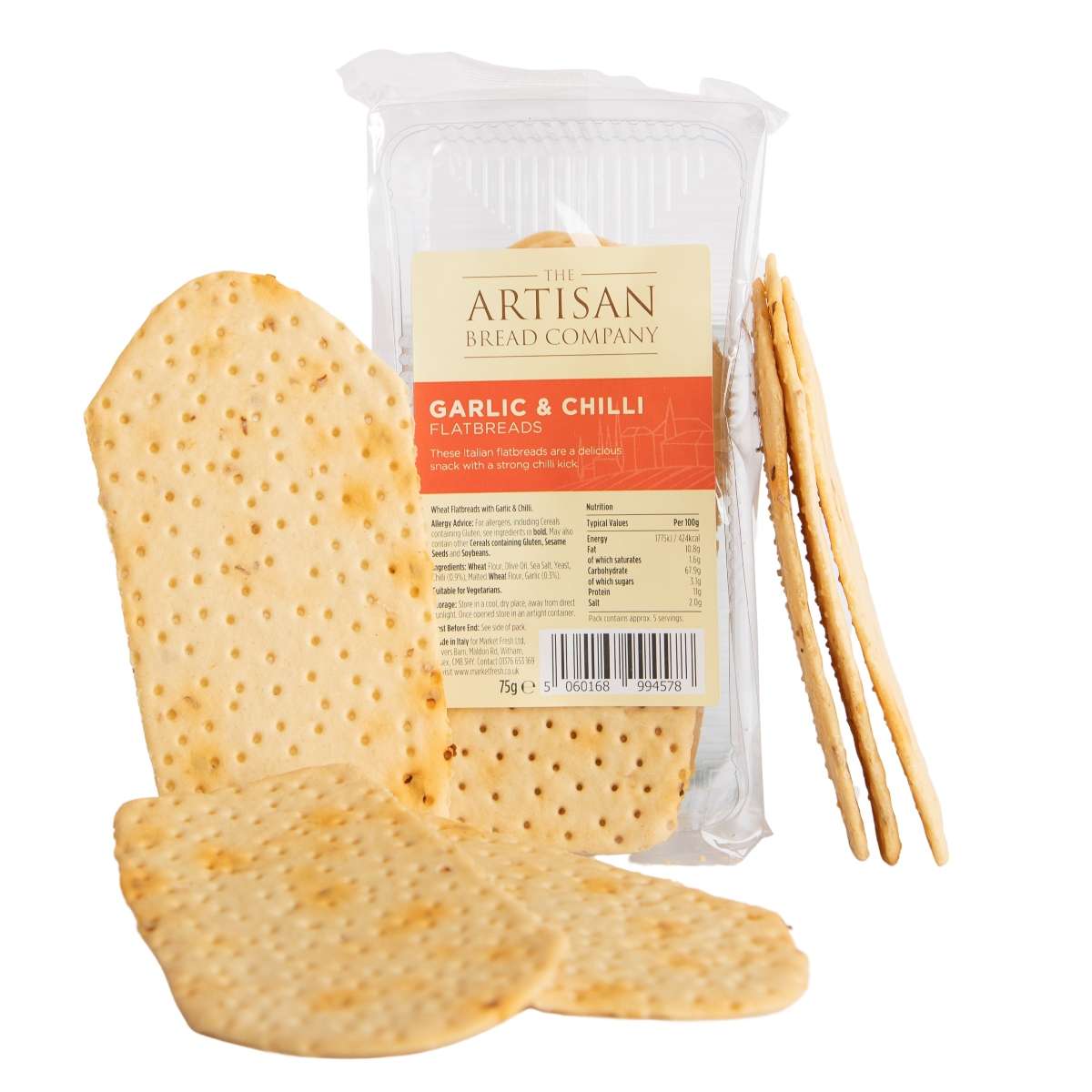The-Artisan-Bread-Company-Garlic-and-Chilli-Flatbread-75g-Single-Product-Next